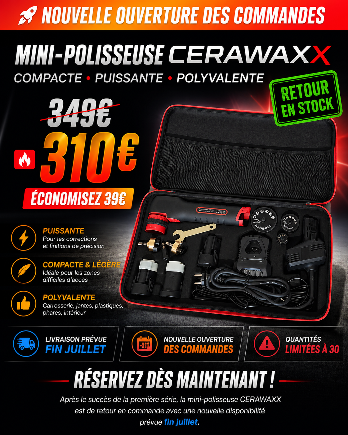 Mini Polisseuse Sans Fil Professionnelle